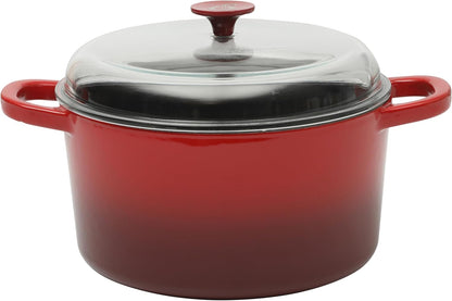 Crock-Pot 3 Quart Enameled Cast Iron Dutch Oven – Aqua - Curated Catalog