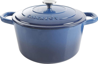 Crock-Pot 3 Quart Enameled Cast Iron Dutch Oven – Aqua - Curated Catalog
