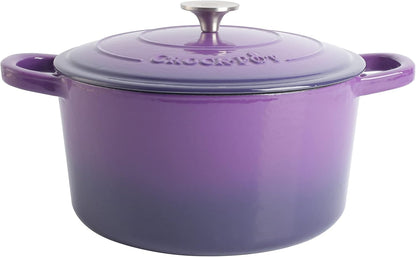 Crock-Pot 3 Quart Enameled Cast Iron Dutch Oven – Aqua - Curated Catalog