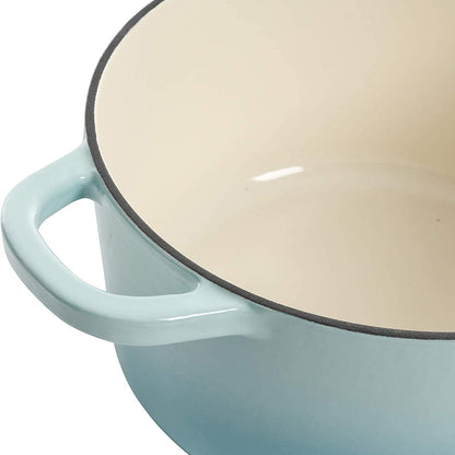 Crock-Pot 3 Quart Enameled Cast Iron Dutch Oven – Aqua - Curated Catalog