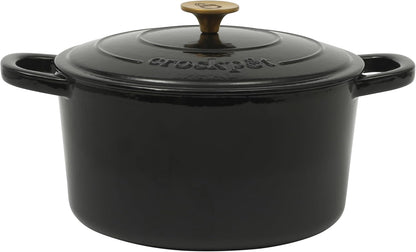 Crock-Pot 3 Quart Enameled Cast Iron Dutch Oven – Aqua - Curated Catalog