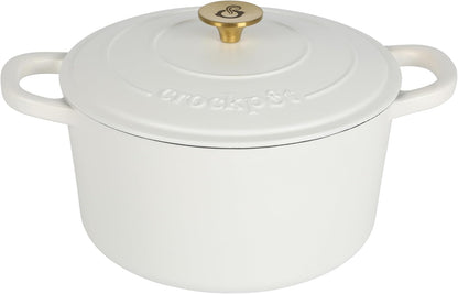 Crock-Pot 3 Quart Enameled Cast Iron Dutch Oven – Aqua - Curated Catalog