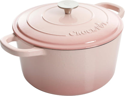 Crock-Pot 3 Quart Enameled Cast Iron Dutch Oven – Aqua - Curated Catalog
